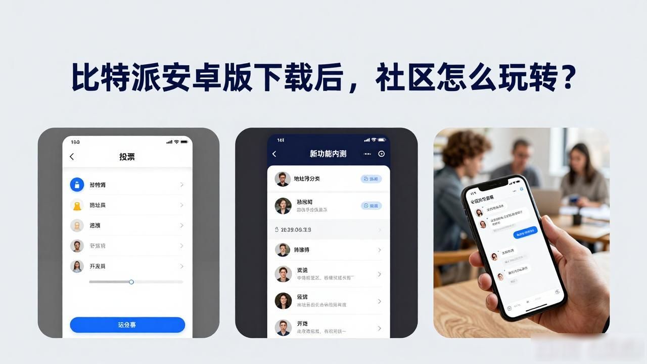比特派安卓版下载后，社区怎么玩转？