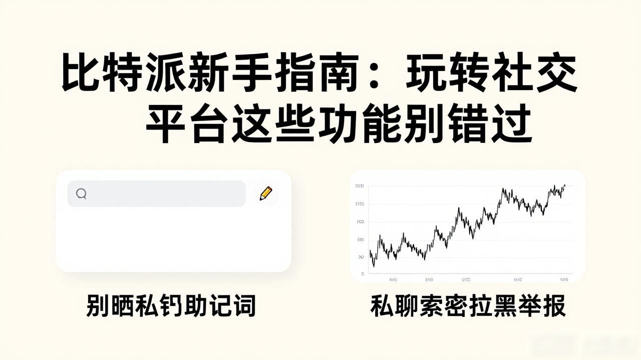 比特派新手指南：玩转社交平台这些功能别错过