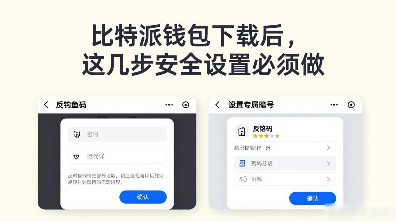 比特派钱包下载后，这几步安全设置必须做
