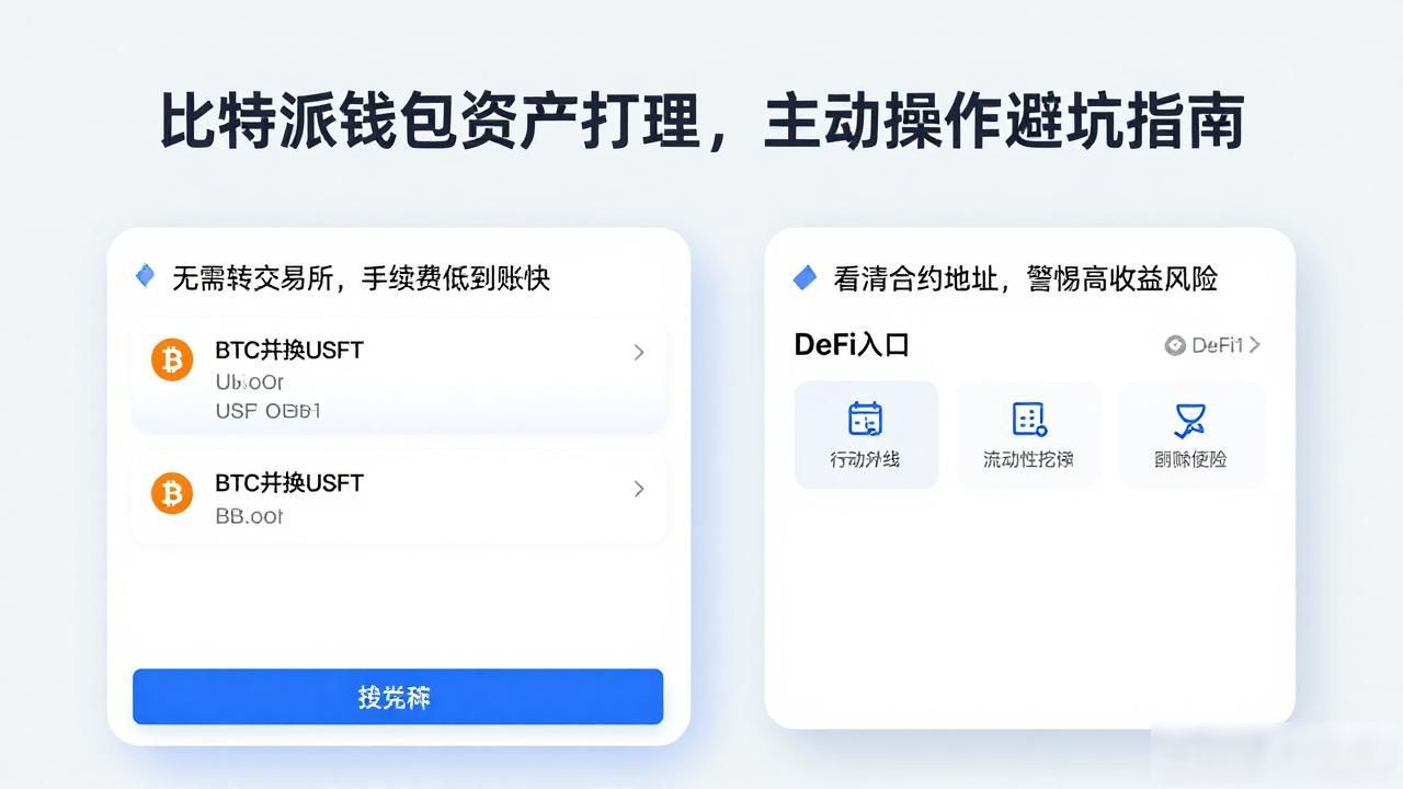比特派钱包资产打理，主动操作避坑指南