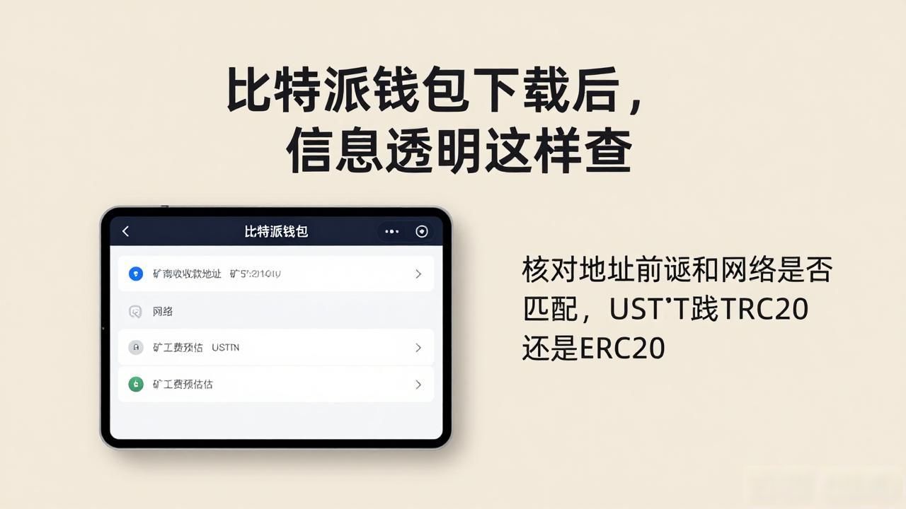 比特派钱包下载后，信息透明这样查