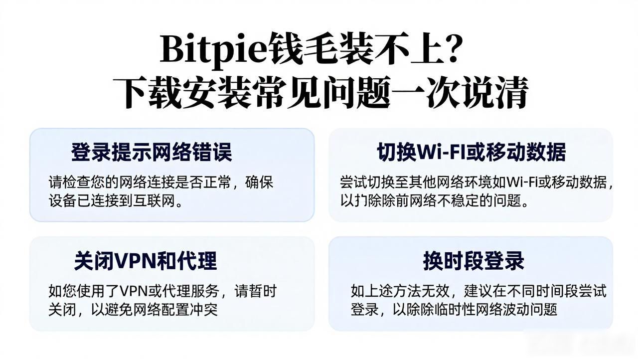 Bitpie钱包装不上？下载安装常见问题一次说清