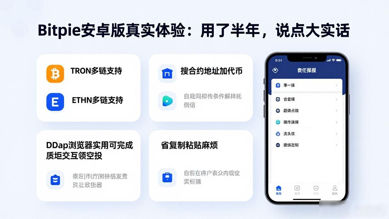 Bitpie安卓版真实体验：用了半年，说点大实话
