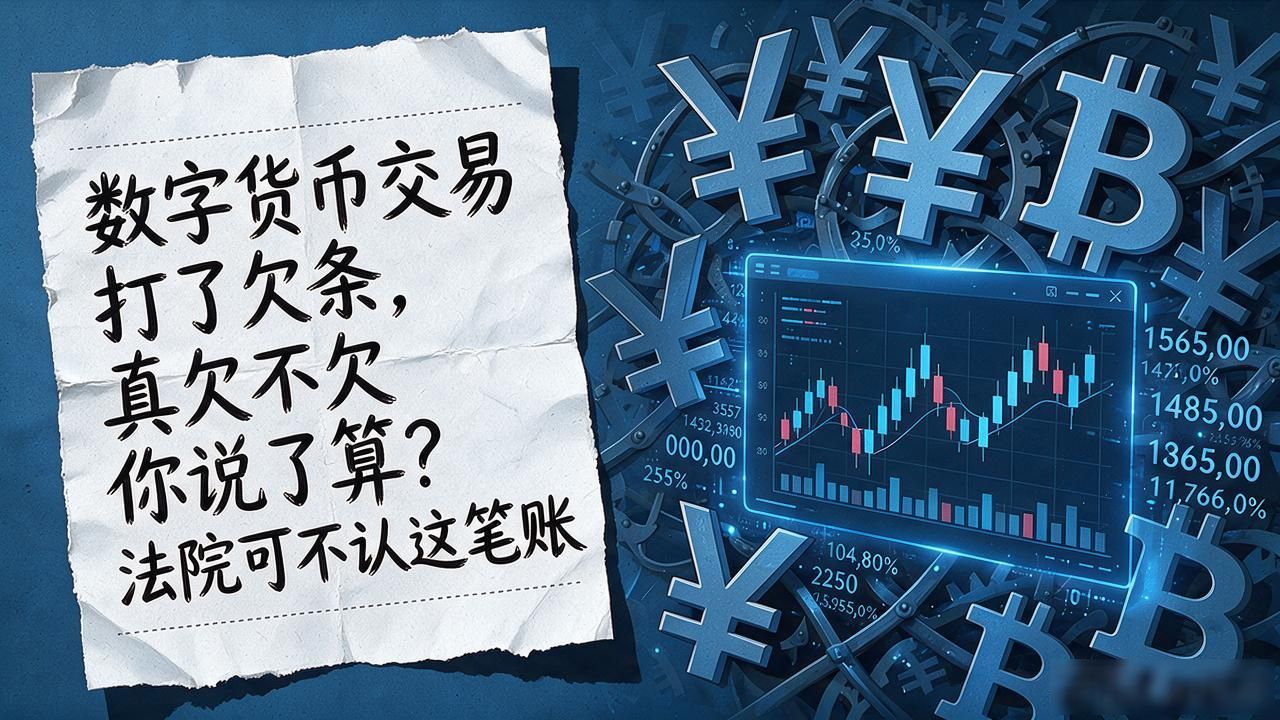 数字货币交易打了欠条，真欠不欠你说了算？法院可不认这笔账