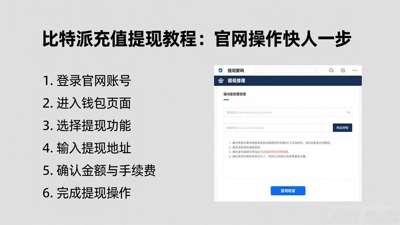 比特派充值提现教程：官网操作快人一步