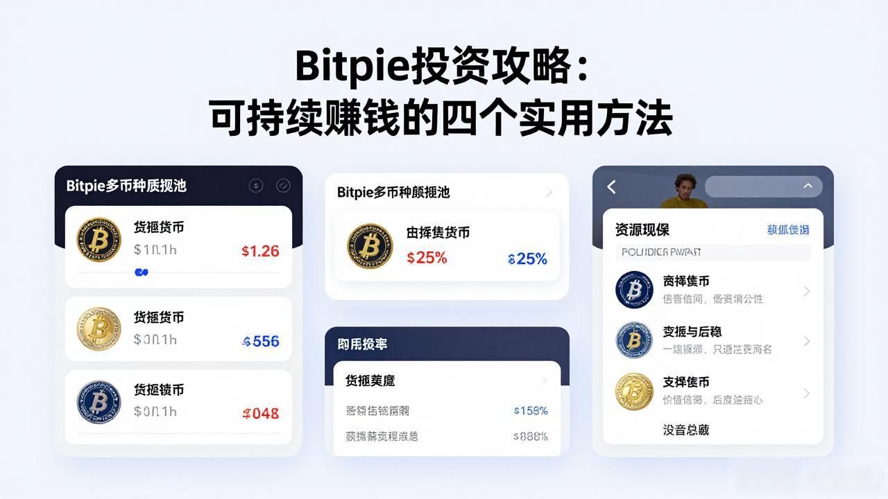 Bitpie投资攻略：可持续赚钱的四个实用方法