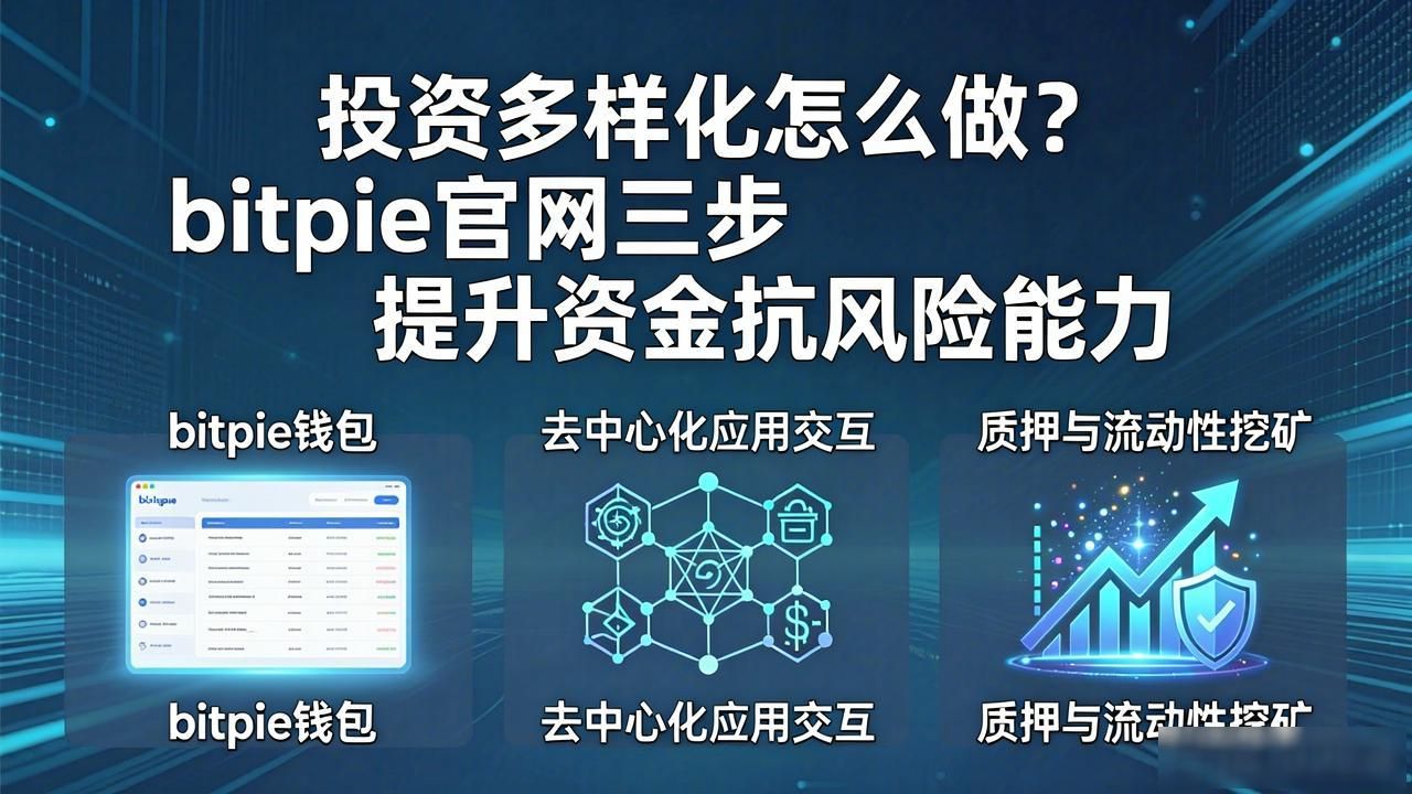 投资多样化怎么做？bitpie官网三步提升资金抗风险能力