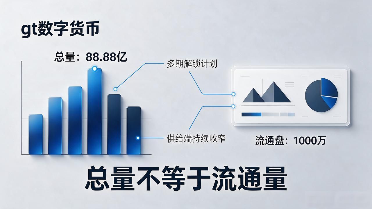 gt数字货币发行量多少？总量与流通量一次讲透