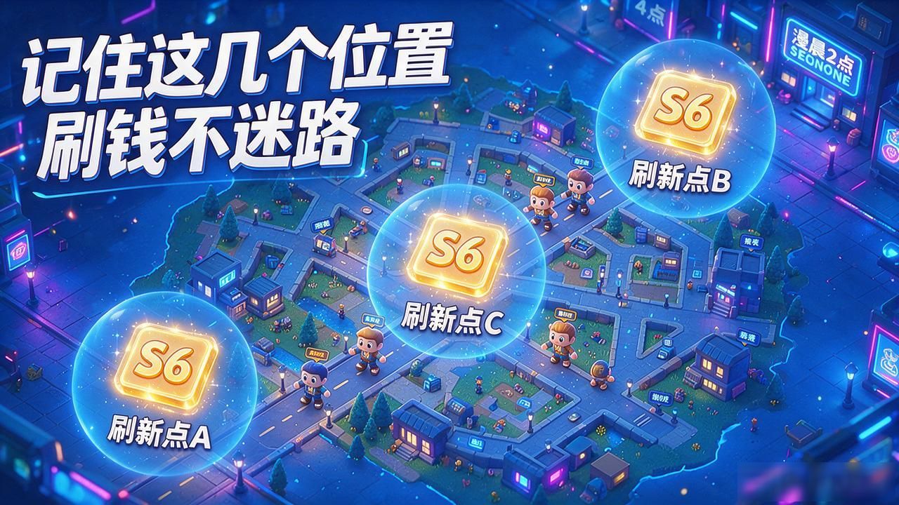 S6数字货币刷新点怎么找？记住这几个位置刷钱不迷路