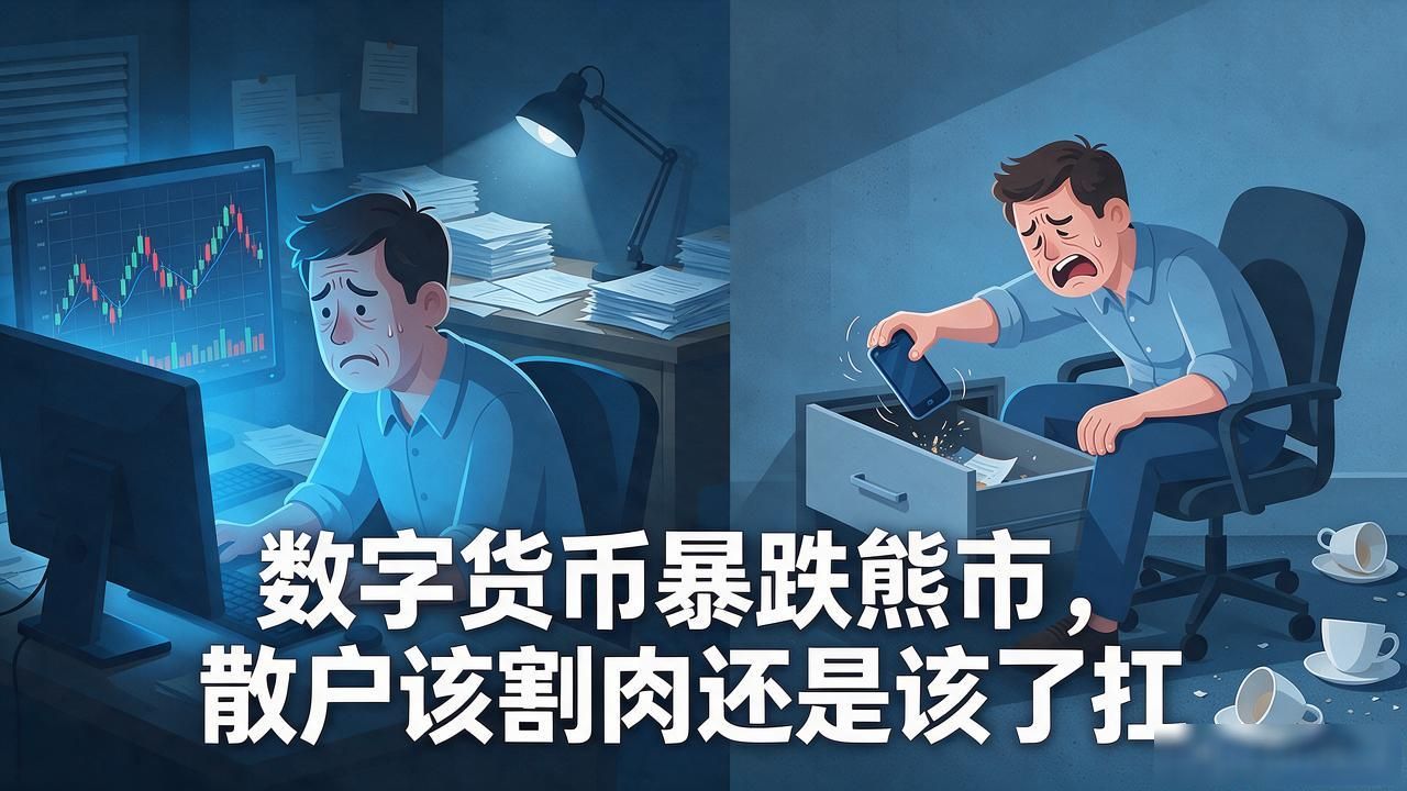 数字货币暴跌熊市，散户该割肉还是该死扛