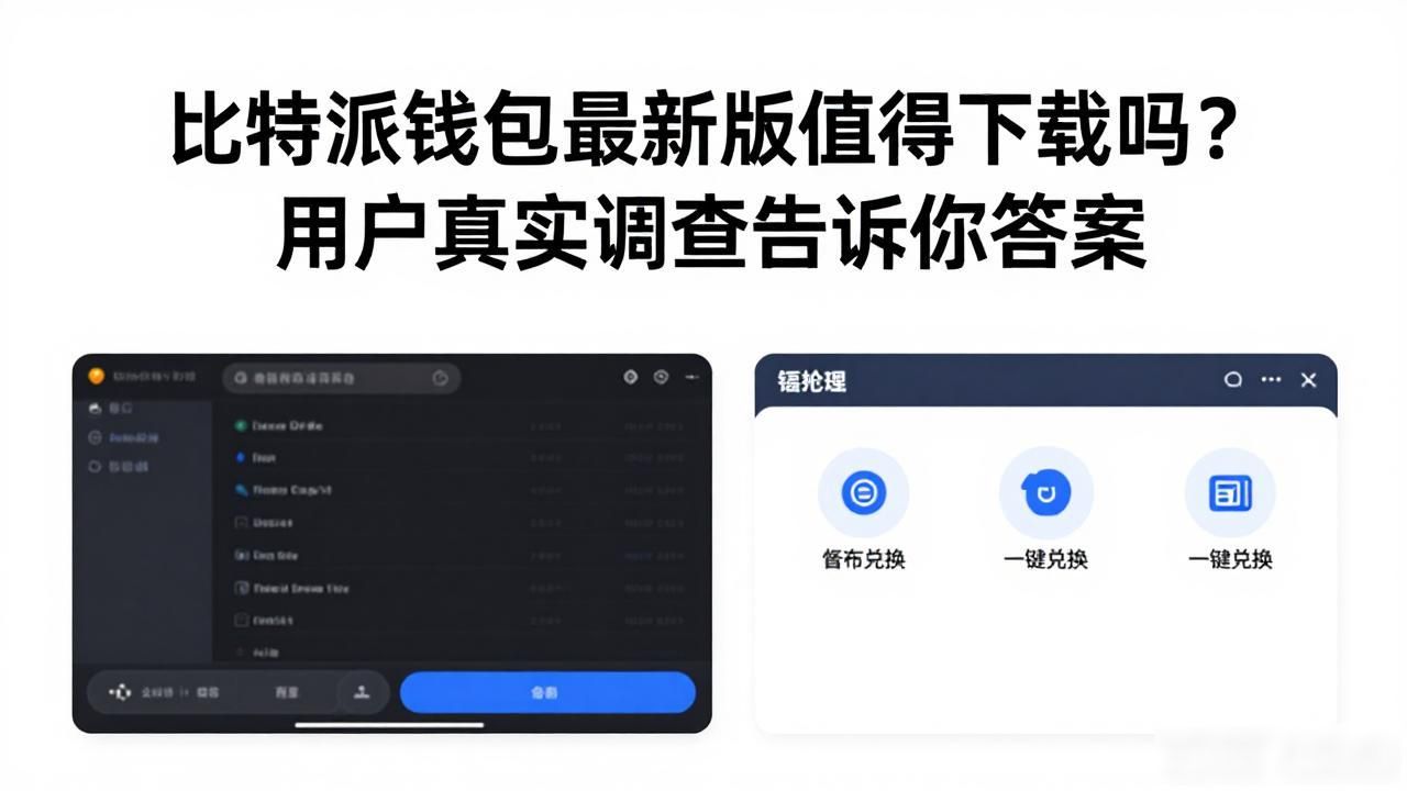 比特派钱包最新版值得下载吗？用户真实调查告诉你答案