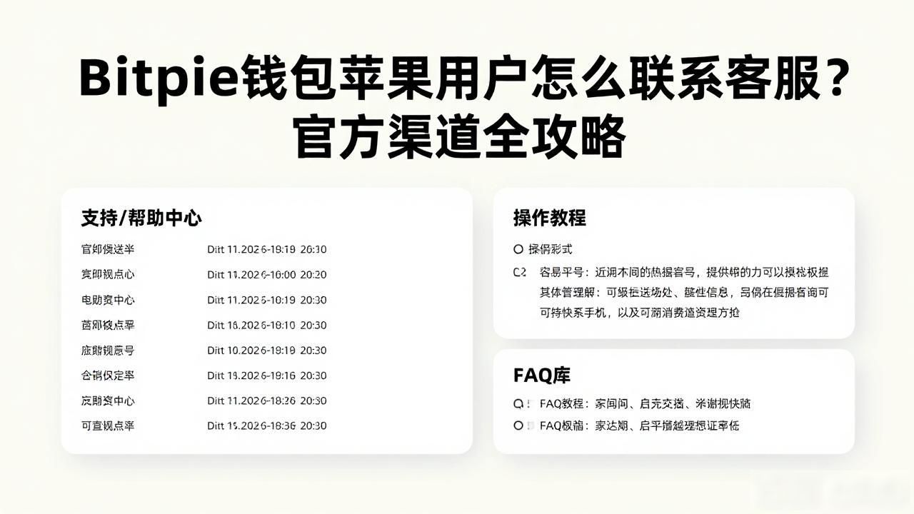 Bitpie钱包苹果用户怎么联系客服？官方渠道全攻略