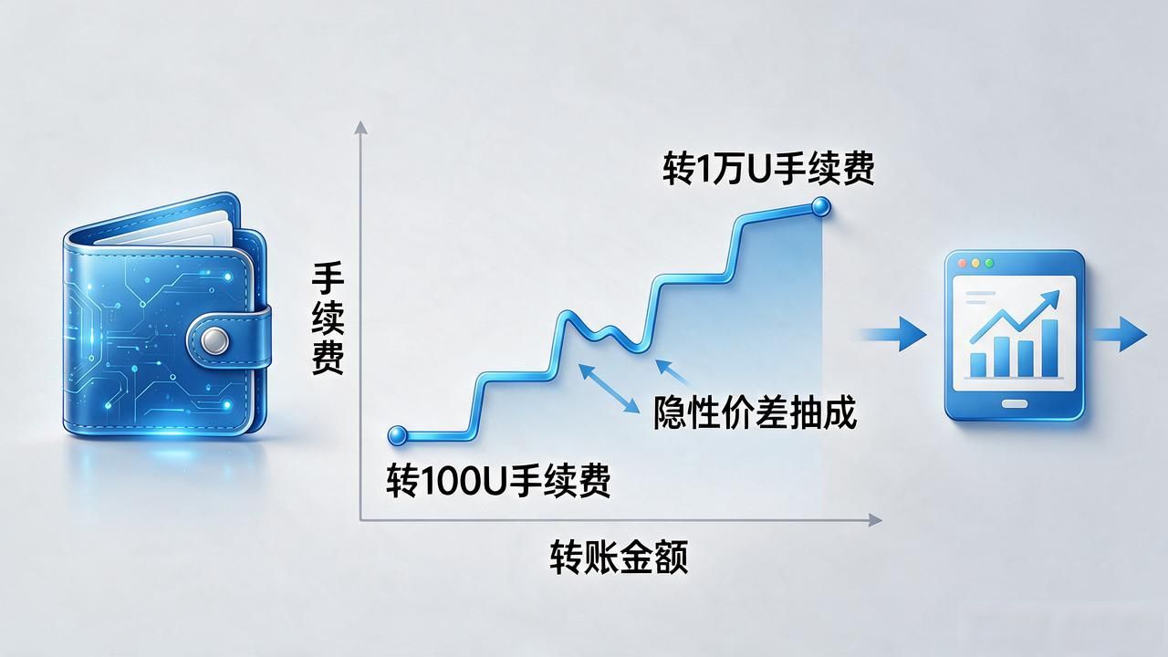 数字货币钱包手续费怎么算？转100U到底要扣多少