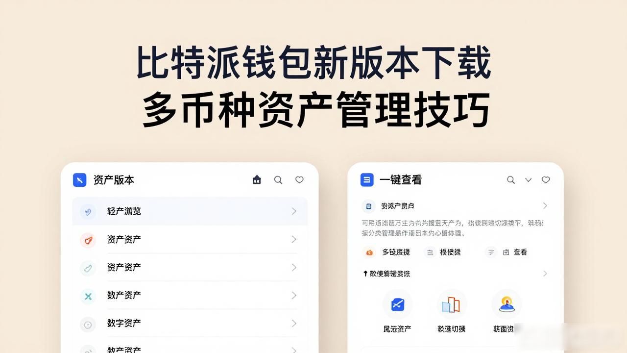 比特派钱包新版本下载 多币种资产管理技巧