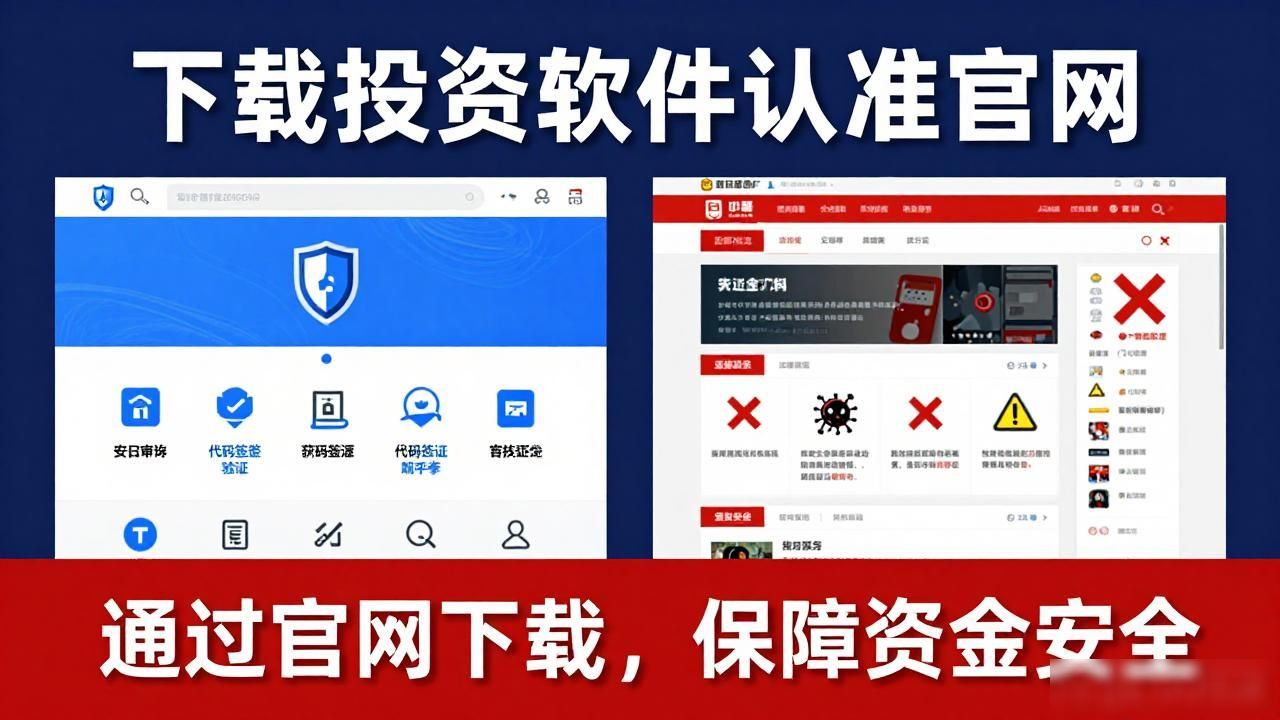 下载投资软件认准官网，别让山寨链接掏空钱包
