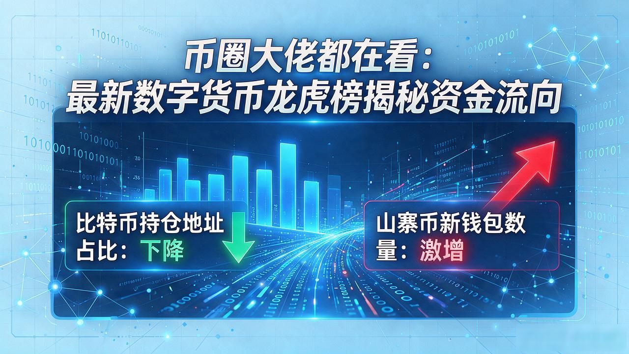 币圈大佬都在看：最新数字货币龙虎榜揭秘资金流向