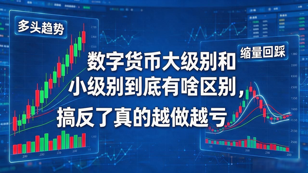 数字货币大级别和小级别到底有啥区别，搞反了真的越做越亏