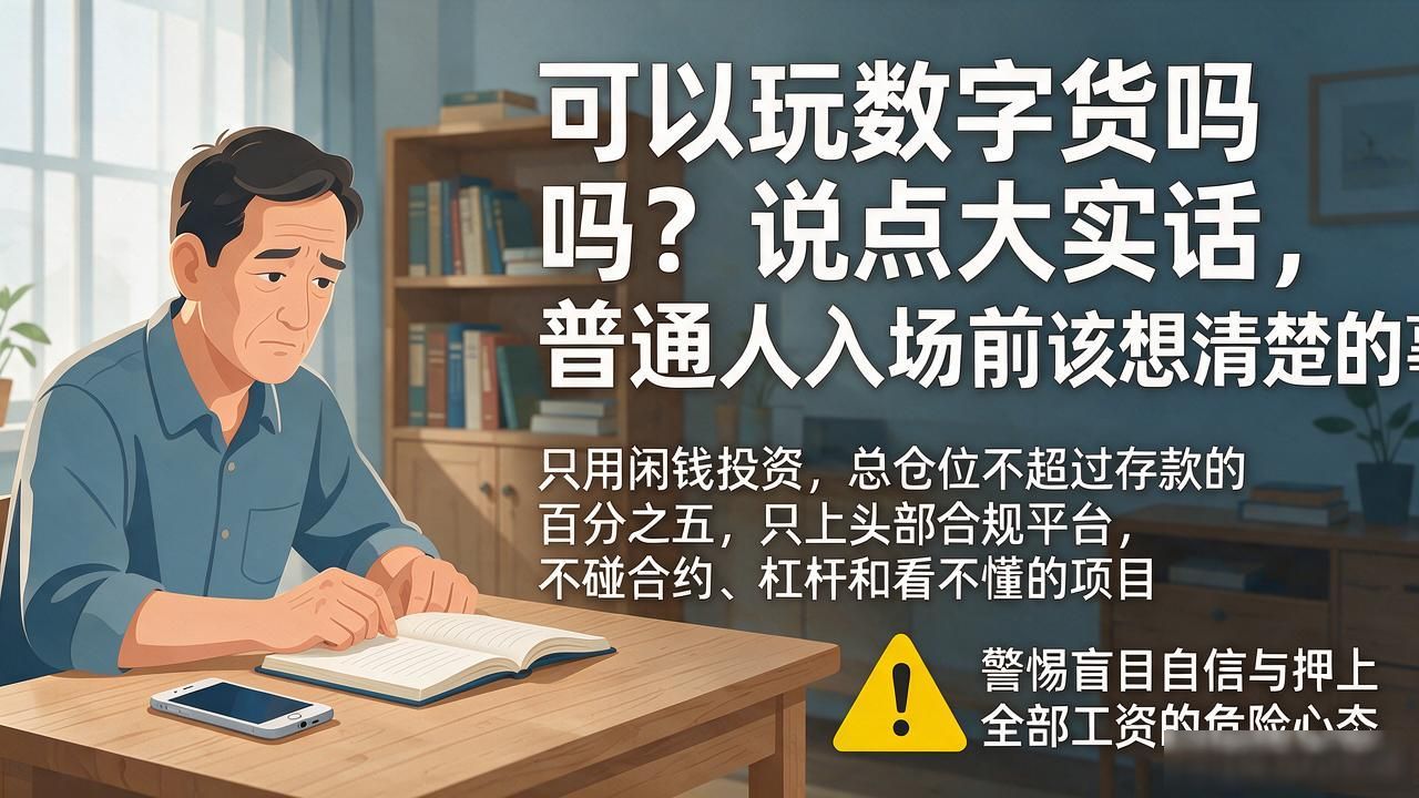 可以玩数字货币吗？说点大实话，普通人入场前该想清楚的事