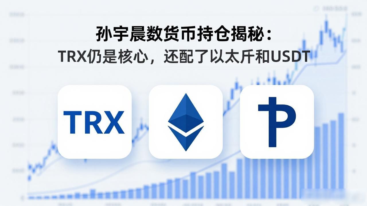 孙宇晨数字货币持仓揭秘：TRX仍是核心，还配了以太坊和USDT