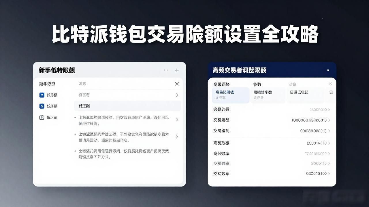 比特派钱包交易限额设置全攻略