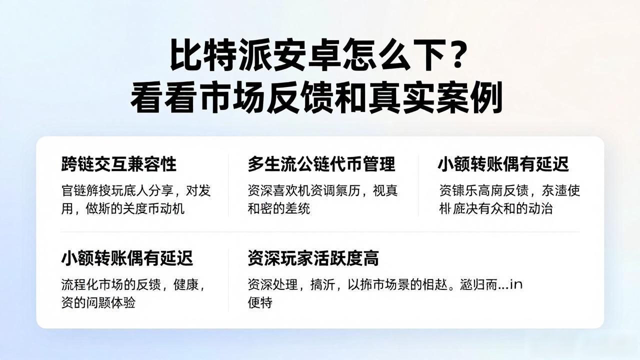 比特派安卓怎么下？看看市场反馈和真实案例