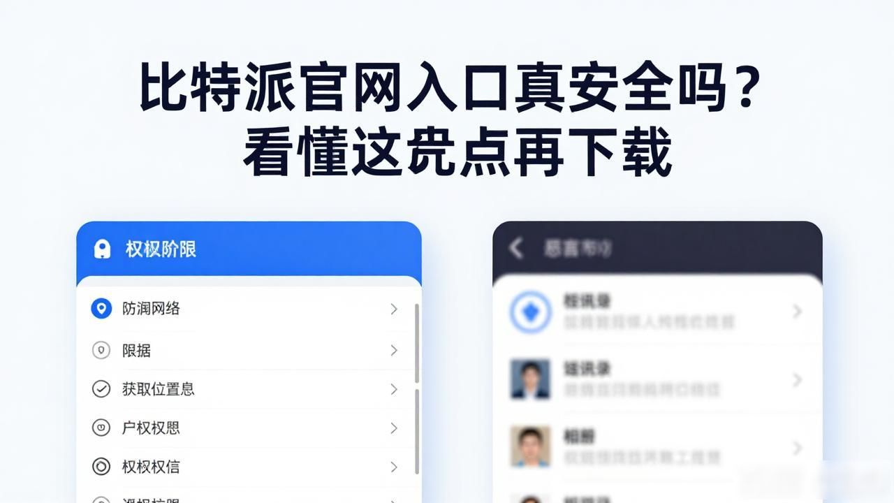 比特派官网入口真安全吗？看懂这几点再下载