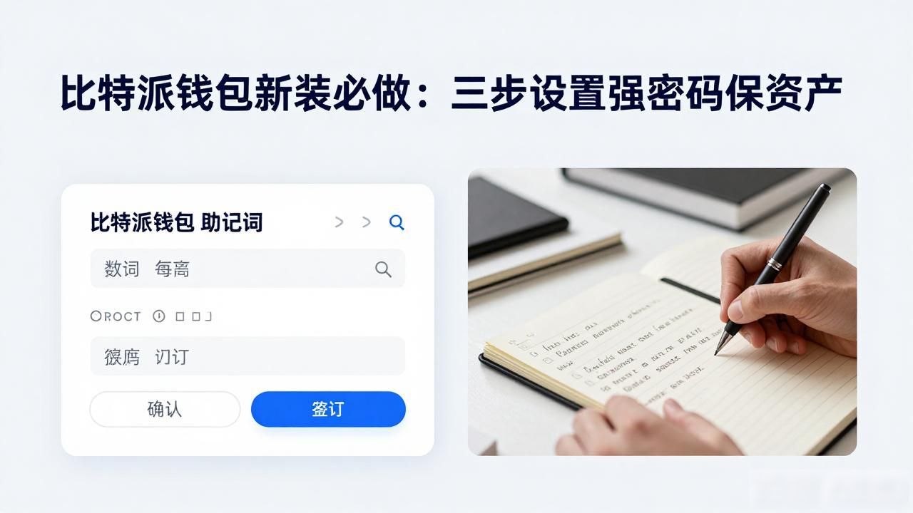 比特派钱包新装必做：三步设置强密码保资产