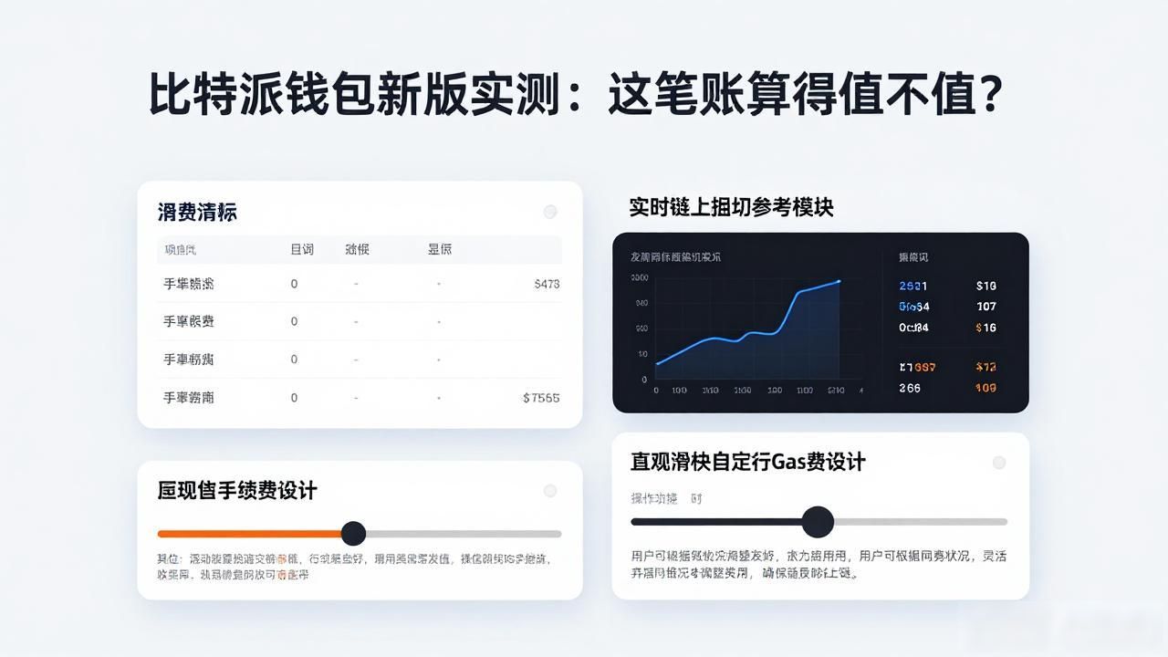 比特派钱包新版实测：这笔账算得值不值？