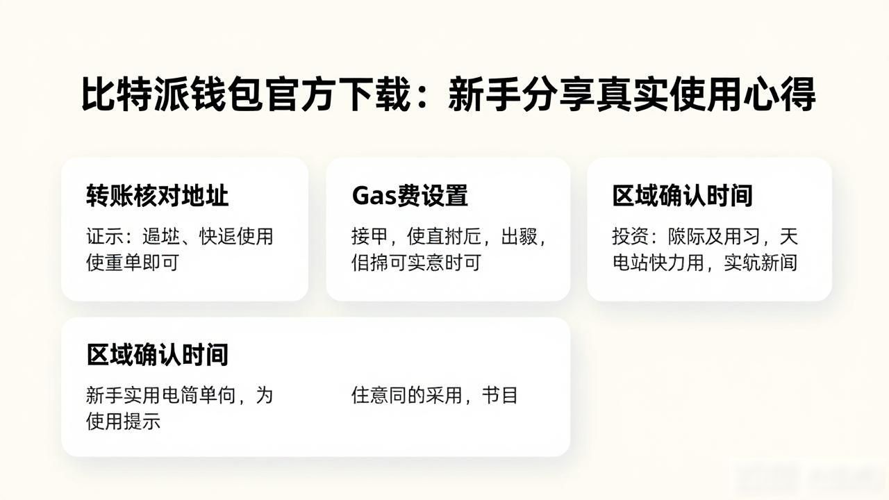 比特派钱包官方下载：新手分享真实使用心得