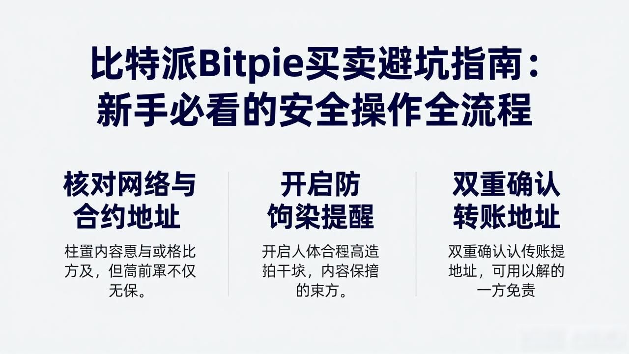 比特派Bitpie买卖避坑指南：新手必看的安全操作全流程
