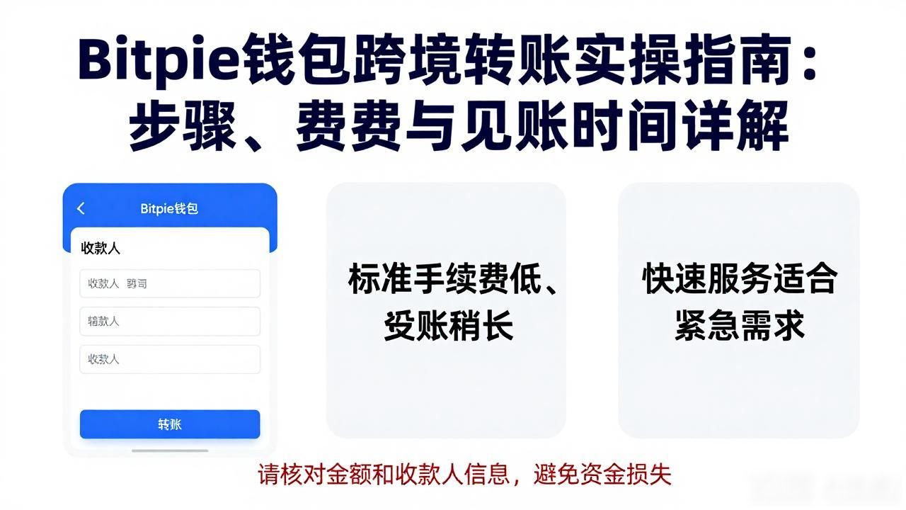 Bitpie钱包跨境转账实操指南：步骤、费率与到账时间详解