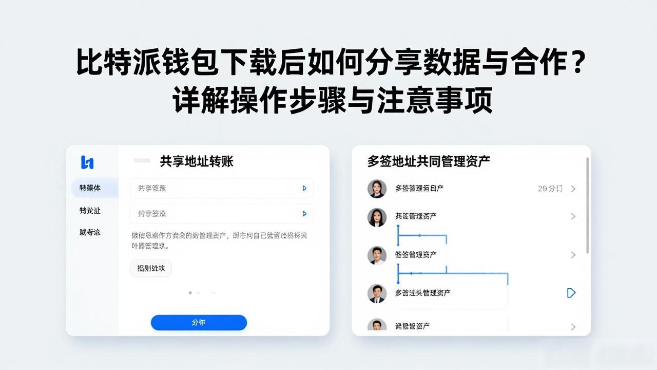 比特派钱包下载后如何分享数据与合作？详解操作步骤与注意事项