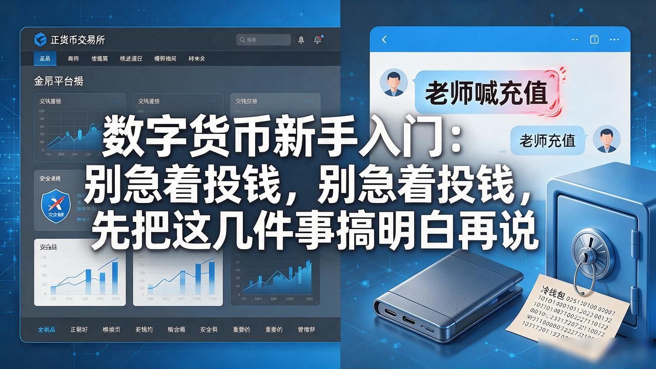 数字货币新手入门：别急着投钱，先把这几件事搞明白再说