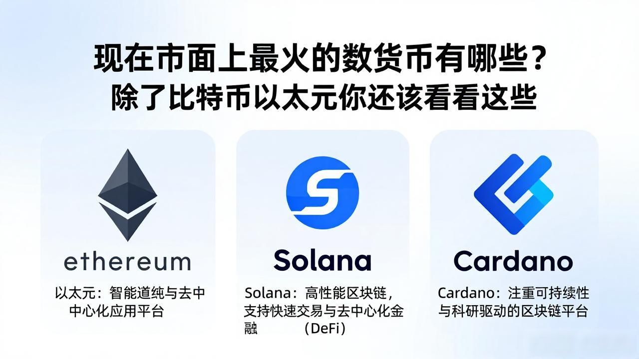 数字货币投资避坑指南_比特币以太坊Solana区别解析_当今流行的数字货币