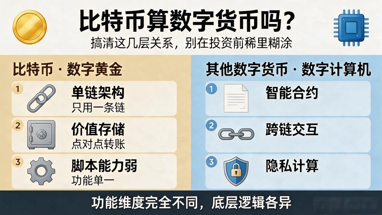 比特币算数字货币吗？搞清这几层关系，别在投资前稀里糊涂