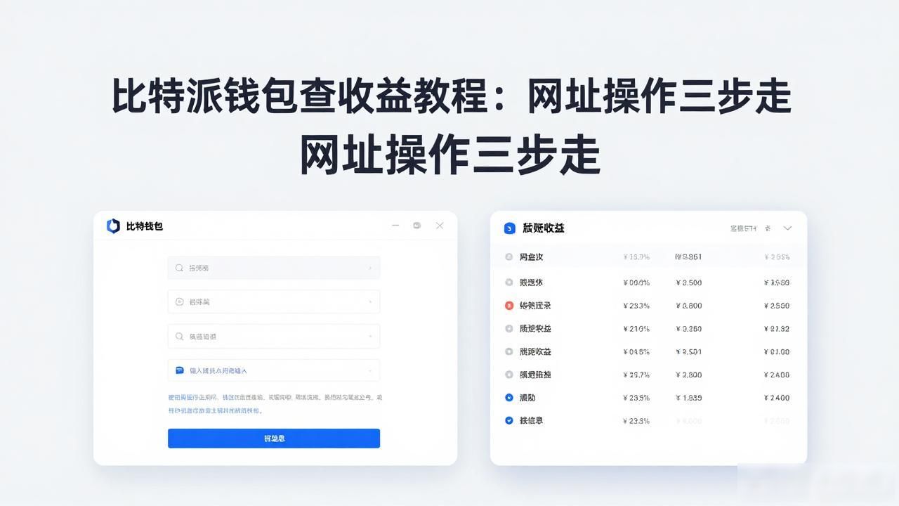 比特派钱包查收益教程：网址操作三步走