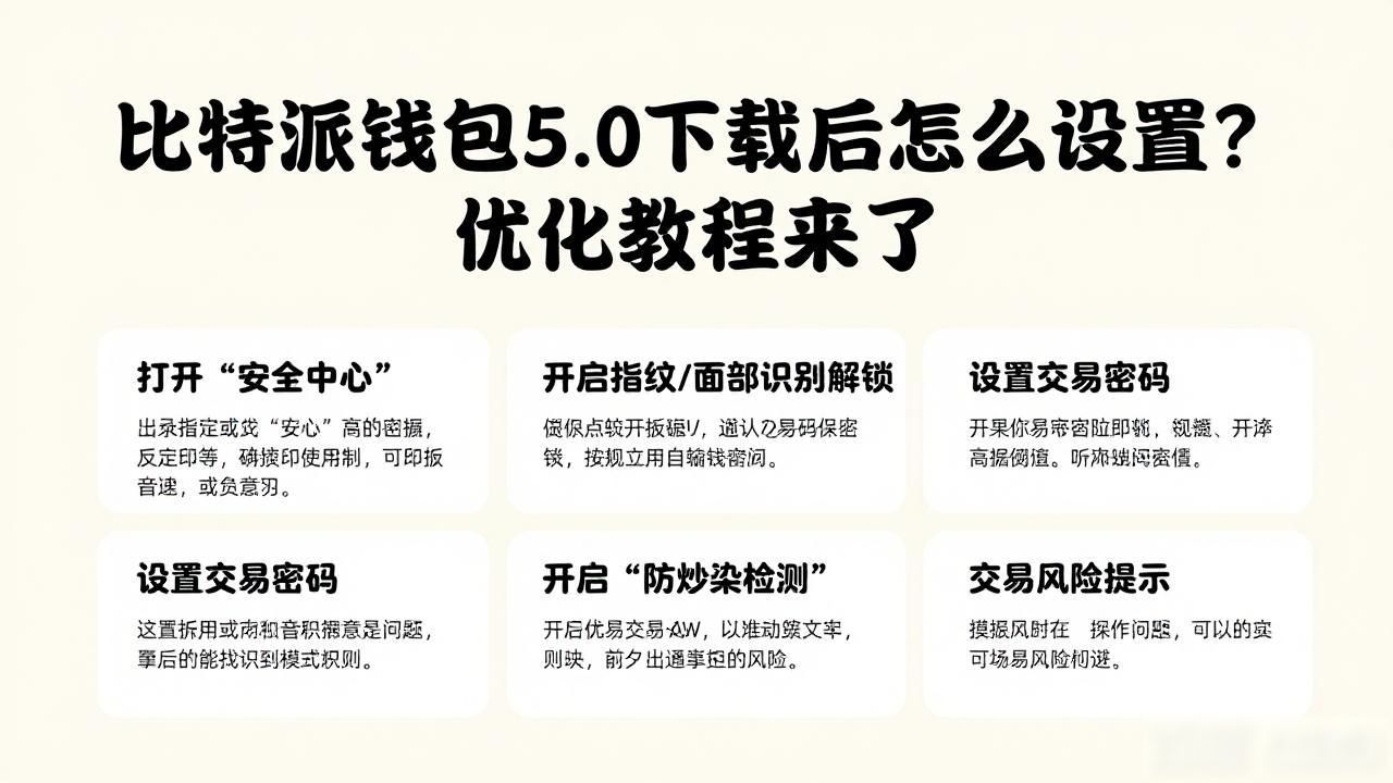 比特派钱包5.0下载后怎么设置？优化教程来了