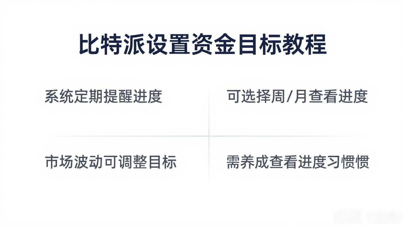 比特派设置资金目标教程