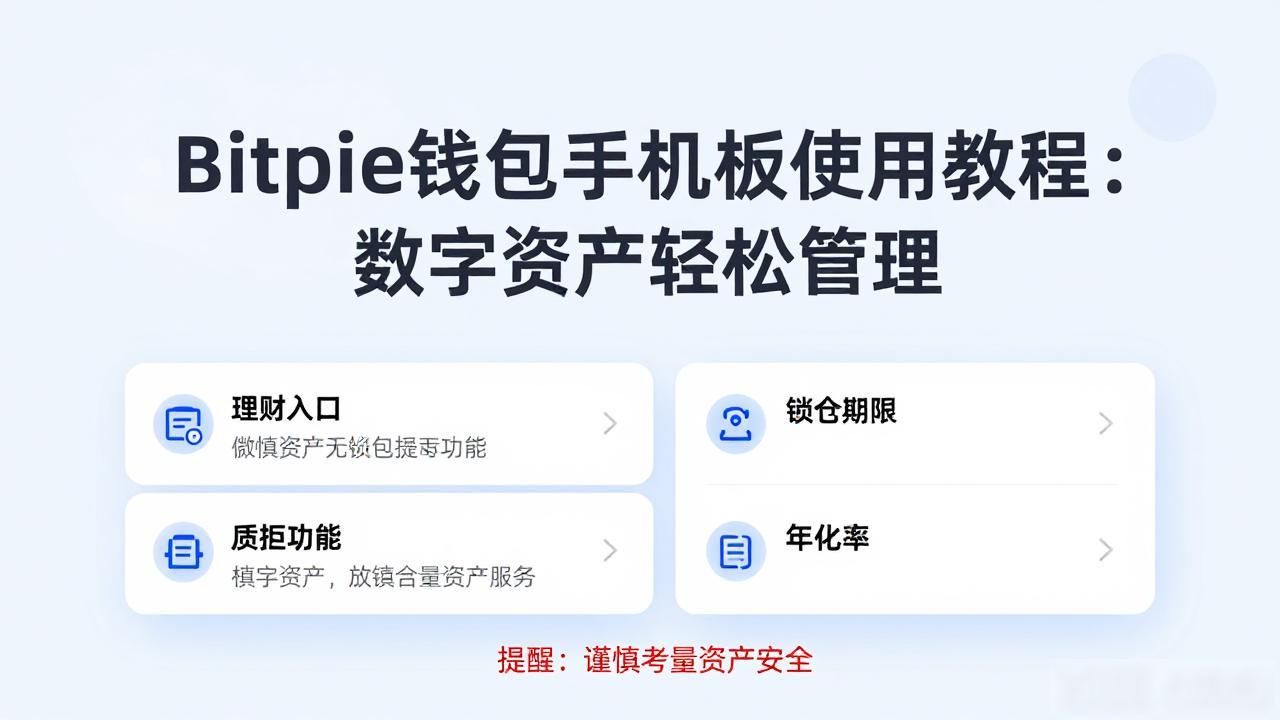 Bitpie钱包手机版使用教程：数字资产轻松管