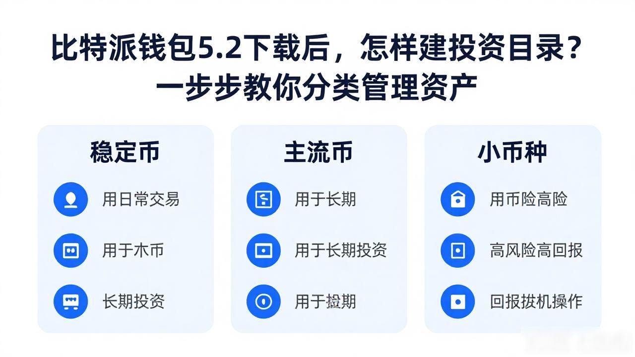 比特派钱包5.2下载后，怎样建投资目录？一步步教你分类管理资产
